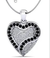 Sterling Silver Semi Mount Pendant Setting Round RD 1.0mm - Syzjewelry